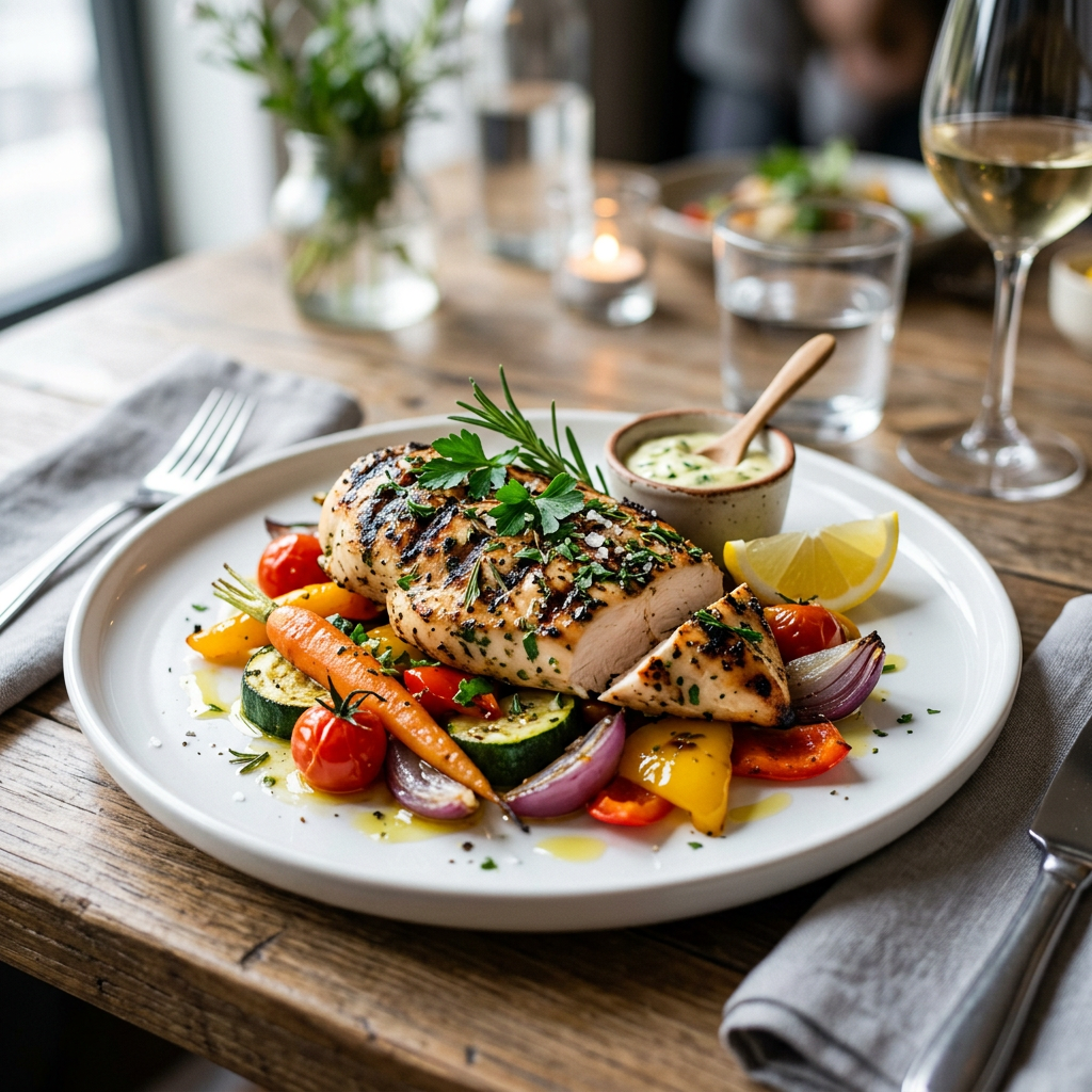Grilled Chicken with Vegetables